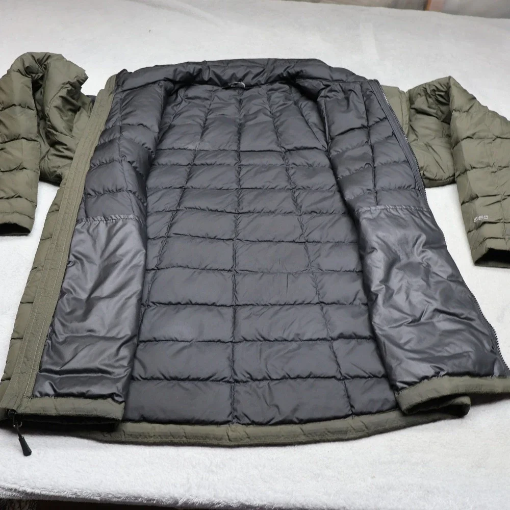 North Face Down‎ Jacket Mens Large Green Ravenwood 550 Fill Light Quilted Puffer